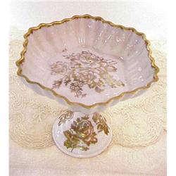 Antique French Porcelain PEDESTAL DISH #1980492