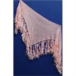 VINTAGE LACE SHAWL -  PINK SILK #1980523