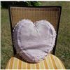 Image 1 : HEART SHAPE LACE DECORATIVE PILLOW #1980549
