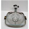 Image 1 : 40's DECO CHROME/BAKELITE  SERVING DISH #1980556