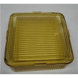 Depression Glass Refrigerator Dish Ribbed  #1980567