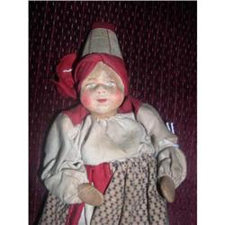 8" Russian Cloth Doll straw shoes #1980700