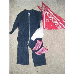 Sasha Blue Jump Suit, scarf, pants ,socks #1980717