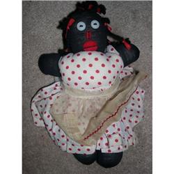 10" black sock cotton stuffed doll #1980727