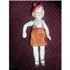 Image 1 : 5"  Bisque Marked Japan Doll molded red hat #1980931