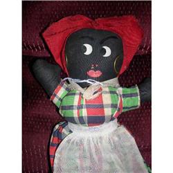 10.5" Black Cloth Mammy Doll  #1980949