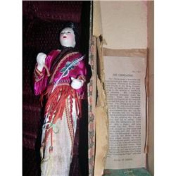 10" Early Chinese Doll in Box With Papers #1980966