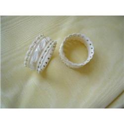 PR.OF 19TH CENTURY CHINESE CARVED NAPKIN RINGS #1981411