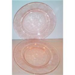 Two Pink Dogwood Dinner Plates #1981423