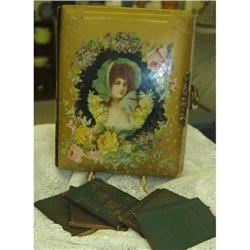 ANTIQUE  portrait Celluloid PHOTO ALBUM #1981537