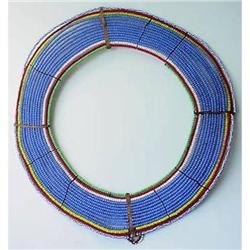 Unusual Maasai African Beaded Collar Necklace #1981539