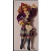 Doll  Rubber Scottish Flagg Girl Purple 1950s #1981631