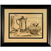 Image 1 : Coffee fruit still life painting signed Cohn #1990815