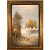 Farmhouse Pond landscape painting Enderby #1990816