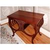 Walnut Library Table Exceptional 19th Century #1990861