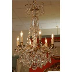 Bronze and Crystal Chandelier #1990902