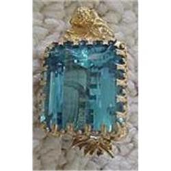 Ladies Regal Blue Topaz Pendant #1990938