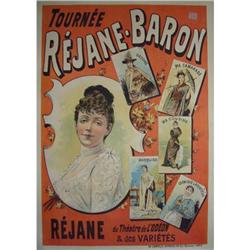 Vintage Poster, Tournee Rejane-Baron #1990946