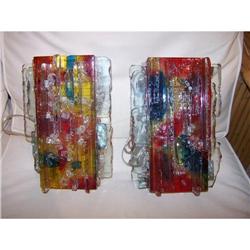 Pair of Midcentury Raak Sconces-Dutch glass #1991118