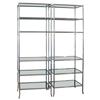 Image 1 : Pair Matching Chrome Etageres/Bookcases #1991144