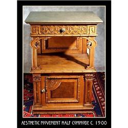 AESTHETIC MOVEMENT HALF COMMODE c.1900 #1991191