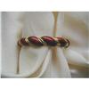 1960's RED ENAMEL & 18K Y GOLD   BANGLE #1991293