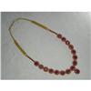 Image 1 : Estate 24K 22K YG Gold 40 CT Ruby Necklace #1991337