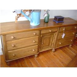 English Victorian pine dresser base #1991441