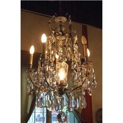 French Quality Chandelier  6 L  silvered #1991506