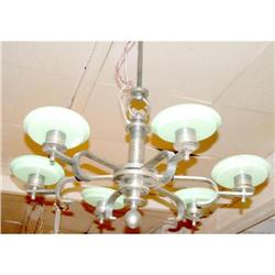 Art Deco 6 Lights  Chandelier 39i wide #1991525