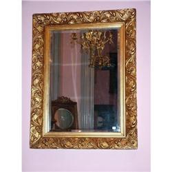 French Carved frame beveled Mirror  #1991548