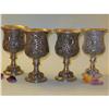 Image 1 : EARLY AMER. STERLING SILVER REPOUSSE GOBLETS  #1991562