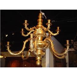 Louis XVI Style Giltwood Chandelier  #1991663