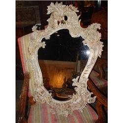 Fully Beveled Antique Rococo Mirror from France#1991664