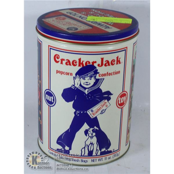 VINTAGE 1990 CRACKER JACK TIN