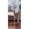 Image 1 : 19)  NEW WHITE 3 SPEED OCCILATING FLOOR FAN,