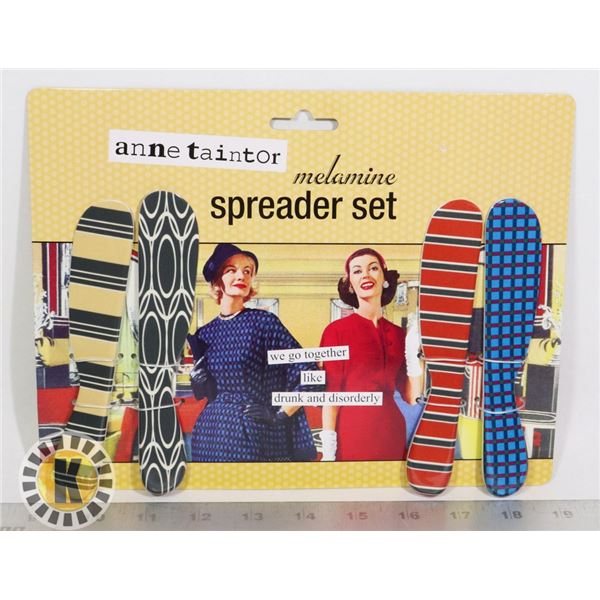 NEW 4PC MELAMINE SPREADER SET