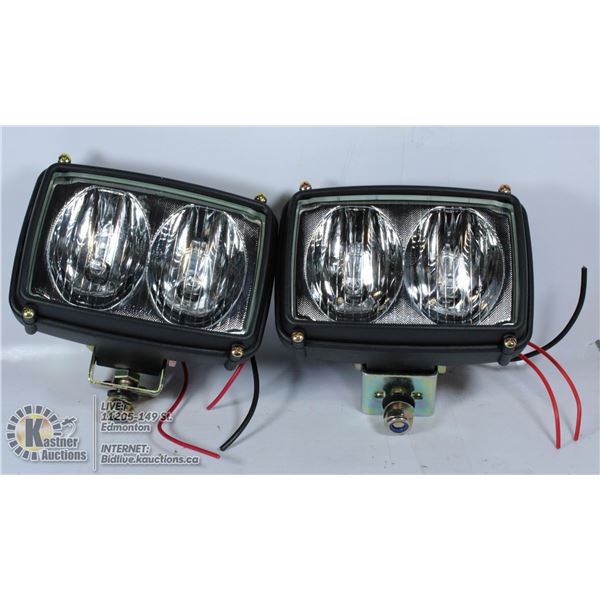 2 NEW AS115 DOUBLE BEAM WORK LAMPS - IE FORKLIFTS