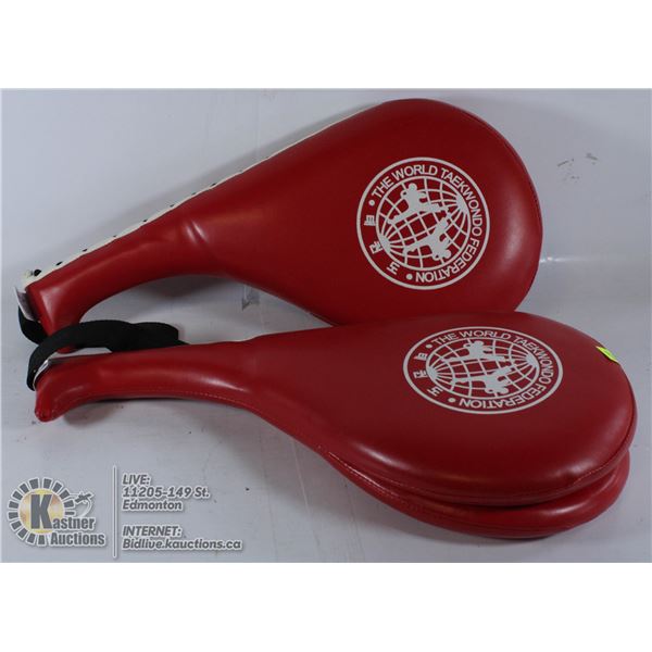LOT OF 2 TAEKWONDO KICKING PADS.