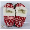 Image 1 : BERGMAN KELLY FLEECE MEMORY FOAM SLIPPERS SIZE 5-6