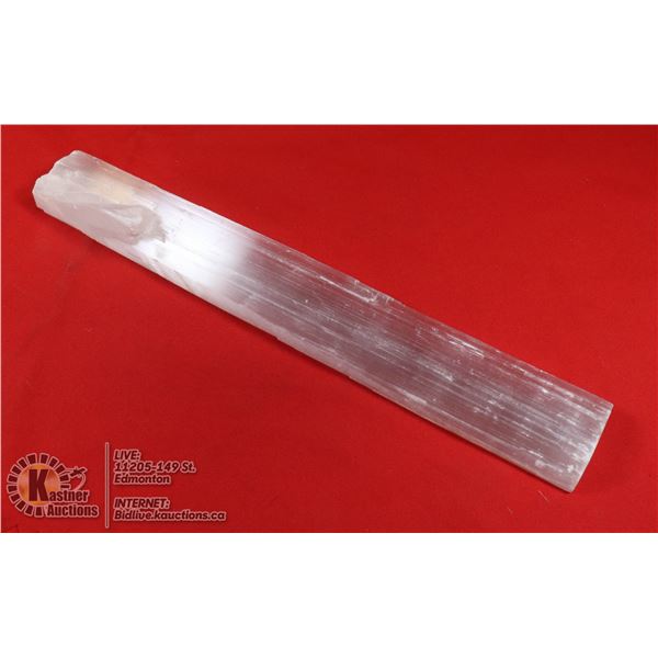 #257-NATURAL SELENITE ROUGH STICK WAND MINERALS