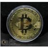 Image 1 : GOLD PLATED BITCOIN IN PROTECTIVE CASE.