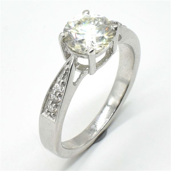 SV-69 SILVER CERTIFIED MOISSANITE (ROUND 7.5 & 1.5