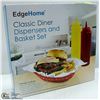 Image 1 : NEW CLASSIC DINER DISPENSERS & BASKET SET