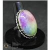 Image 1 : #240-NATURAL RAINBOW SOLAR QUARTZ RING SIZE 9