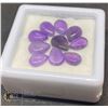 #112-PURPLE AMETHYST GEMSTONES 17.40CT