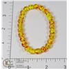 Image 1 : #303-RESIN BEAD BRACELET 7.5"/ 8mm