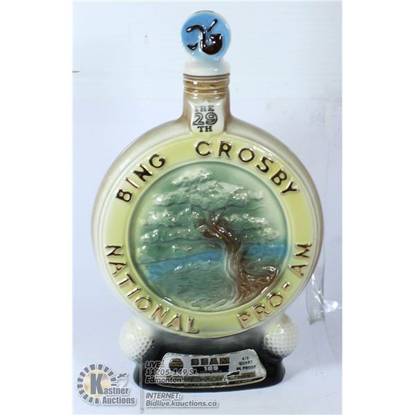 VINTAGE JIM BEAM BINGO CROSBY DECANTER