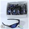 Image 1 : BOX OF SLEEK THIN FRAMED BLUE LENS SUNGLASSES