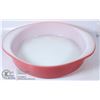 Image 1 : VTG 1952 FLAMINGO PINK PYREX #221 8' BAKING DISH